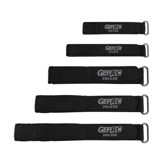 GEPRC Battery Black Strap 5PCS 15x150/15x200/20x220/20x250/20x300 MM for Drone Remote Control